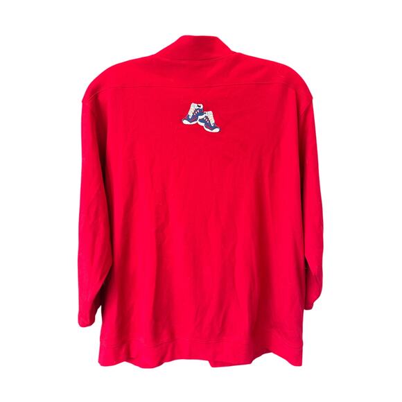 Vintage Embroidered Sneakers Sweatshirt Jacket Full Zip Bechamel Size XL - Picture 3 of 8